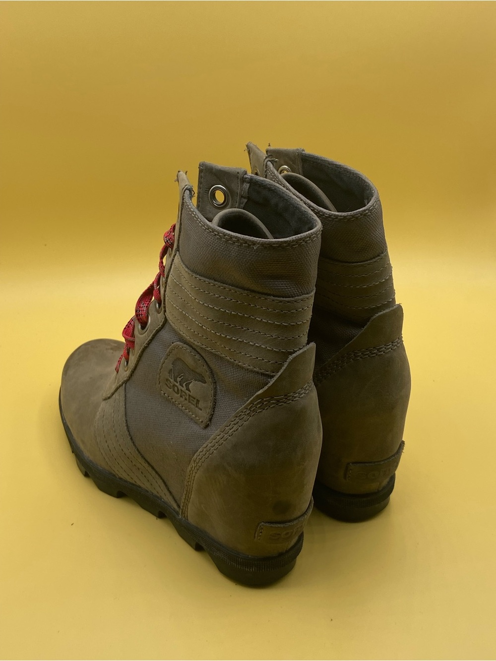 Sorel Women's Lexie Wedge boots in Quarry gray - Picture 3 of 4